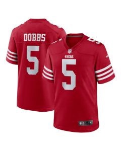 Joshua Dobbs 5 San Francisco 49ers Team Game Men Jersey – Scarlet