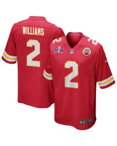 Joshua Williams 2 Kansas City Chiefs Super Bowl LVIII Patch Game Men Jersey – Red