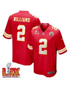 Joshua Williams #2 Kansas City Chiefs Super Bowl LIX Jersey – Men’s – Red