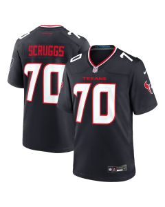 Juice Scruggs 70 Houston Texans Team Game Men Jersey – Navy