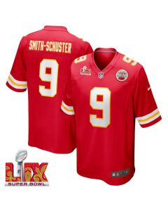 JuJu Smith-Schuster #9 Kansas City Chiefs Super Bowl LIX Jersey – Men’s – Red