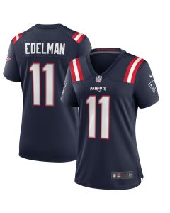 Julian Edelman 11 New England Patriots Women Game Jersey – Navy