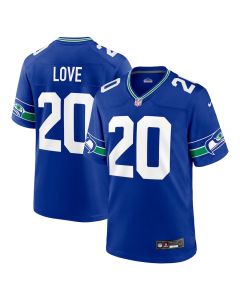 Julian Love 20 Seattle Seahawks Throwback Player Game Men Jersey – Royal