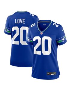 Julian Love 20 Seattle Seahawks Women’s Throwback Player Game Jersey – Royal