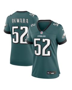 Julian Okwara 52 Philadelphia Eagles Women’s Game Jersey – Midnight Green