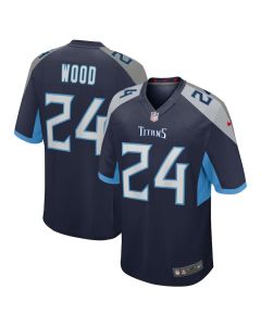Julius Wood 24 Tennessee Titans Game Men Jersey – Navy
