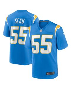 Junior Seau 55 Los Angeles Chargers Men Game Retired Jersey – Powder Blue