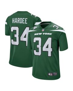 Justin Hardee 34 New York Jets Men Game Jersey – Gotham Green