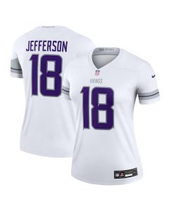 Justin Jefferson 18 Minnesota Vikings Women’s Alternate Legend Jersey – White