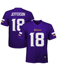 Justin Jefferson 18 Minnesota Vikings YOUTH Game Jersey – Purple