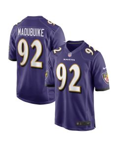 Justin Madubuike 92 Baltimore Ravens Men Game Jersey – Purple
