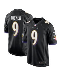Justin Tucker 9 Baltimore Ravens Men Game Jersey – Black