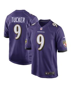 Justin Tucker 9 Baltimore Ravens Men Game Jersey – Purple