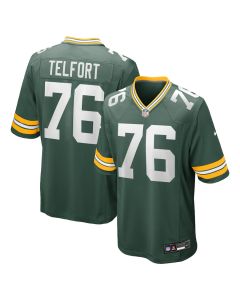 Kadeem Telfort 76 Green Bay Packers Game Men Jersey – Green