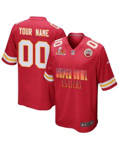 Kansas City Chiefs Super Bowl LIX Game Men Custom Jersey – Red
