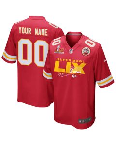 Kansas City Chiefs Super Bowl LIX New Orleans Game Men Jersey – Red