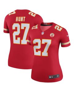 Kareem Hunt 27 Kansas City Chiefs Women Color Rush Legend Jersey – Red