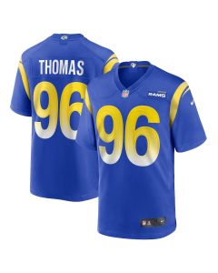 Keir Thomas 96 Los Angeles Rams Game Player Men Jersey – Royal