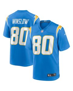 Kellen Winslow 80 Los Angeles Chargers Men Game Retired Jersey – Powder Blue