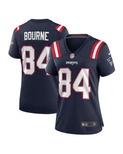 Kendrick Bourne 84 New England Patriots Women Game Jersey – Navy