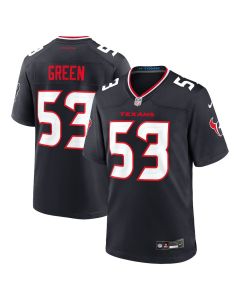 Kendrick Green 53 Houston Texans Team Game Men Jersey – Navy