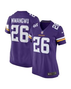 Kene Nwangwu 26 Minnesota Vikings Women Game Jersey – Purple