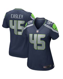 Kenny Easley 45 Seattle Seahawks Women Game Retired Jersey – College Navy