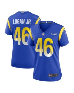 Kenny Logan Jr. 46 Los Angeles Rams Women’s Game Jersey – Royal