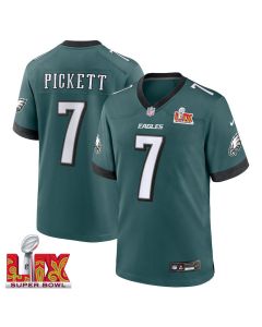 Kenny Pickett #7 Philadelphia Eagles Super Bowl LIX Jersey – Men’s – Midnight Green