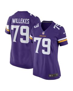 Kenny Willekes 79 Minnesota Vikings Women Game Jersey – Purple