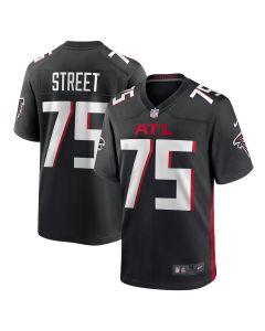 Kentavius Street 75 Atlanta Falcons Game Men Jersey – Black