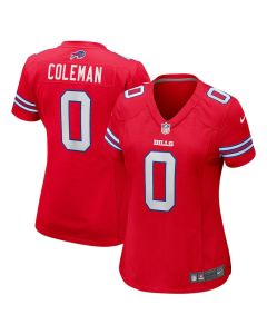 Keon Coleman 0 Buffalo Bills Women’s Alternate Game Jersey – Red