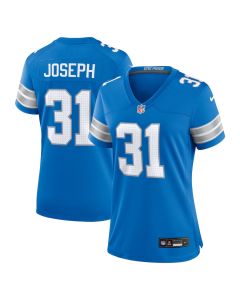 Kerby Joseph 31 Detroit Lions Women’s Team Game Jersey – Blue