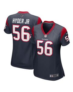 Kerry Hyder Jr. 56 Houston Texans Game Women Jersey – Navy