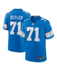 Kevin Zeitler 71 Detroit Lions Game Men Jersey – Blue