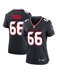 Kilian Zierer 66 Houston Texans Women’s Team Game Jersey – Navy