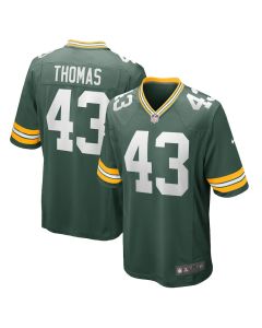 Kiondre Thomas 43 Green Bay Packers Men Game Jersey – Green