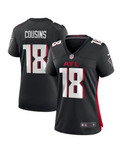 Kirk Cousins 18 Atlanta Falcons Game Women Jersey – Black