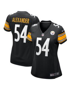 Kwon Alexander 54 Pittsburgh Steelers Women Game Jersey – Black