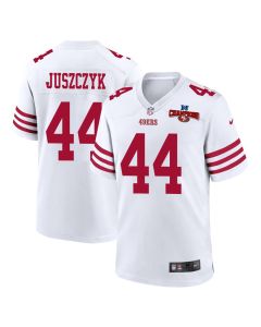 Kyle Juszczyk 44 San Francisco 49ers NFC Champions Patch Game Men Jersey – White