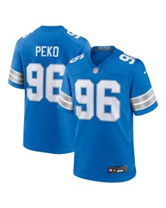 Kyle Peko 96 Detroit Lions Game Men Jersey – Blue