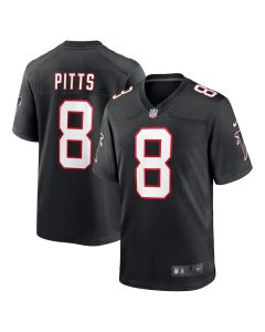 Kyle Pitts 8 Atlanta Falcons Men Game Jersey – Black