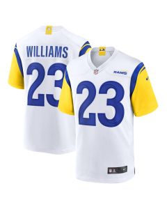 Kyren Williams 23 Los Angeles Rams Team Game Men Jersey – White