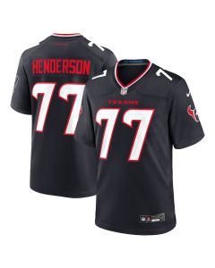 LaDarius Henderson 77 Houston Texans Game Men Jersey – Navy