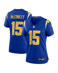 Ladd McConkey 15 Los Angeles Chargers Women’s Alternate Game Jersey – Royal