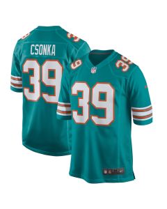 Larry Csonka 39 Miami Dolphins Men Retired Jersey – Aqua