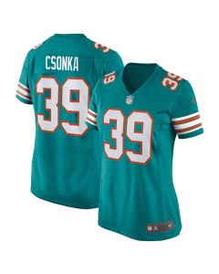 Larry Csonka 39 Miami Dolphins Women Retired Jersey – Aqua