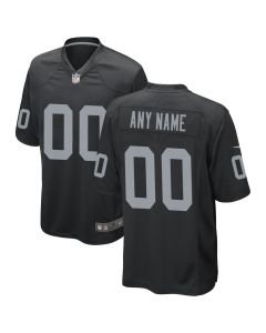Las Vegas Raiders Men Custom Game Jersey – Black