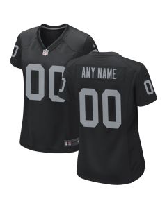 Las Vegas Raiders Women Custom Game Jersey – Black