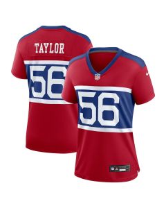 Lawrence Taylor 56 New York Giants Women’s Alternate Retired Player Game Jersey – Century Red
